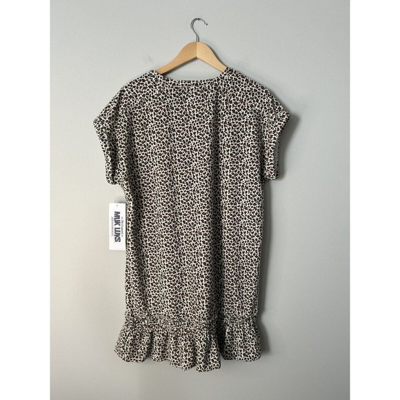 MUK LUKS Women's Vintage Terry Lounge Sleep Dress Animal Cheetah Print SZ L - Picture 4 of 7